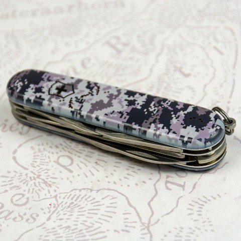 Складаний ніж Victorinox CLIMBER ARMY Піксель синій 1.3703.3.W3942p