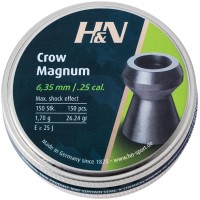 Пули пневм H&N Crow Magnum 6,35 мм , 1,7 г, 150 шт/уп.