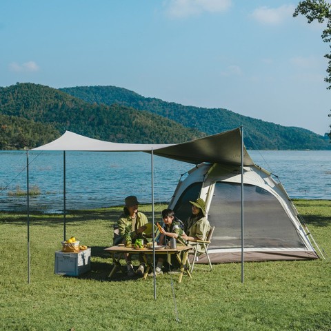 Намет тримісний автоматичний із тентом Naturehike Ango CNK2550WS010, L, сірий