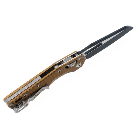 Нож Microtech MSI SE, fluted black, алюминий, tan