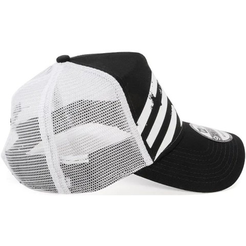 Кепка Savage TRUCKER HAT W/ WHITE SAVAGE LOGO с козырьком ц:белый/черный