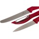 Набір кухонний Victorinox SwissClassic Paring Set 3шт з черв. ручкою (2 ножа, овочечистка) у подар.упак.
