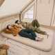 Матрац туристичний водонепроникний одномісний  Naturehike CNK2300DZ0001, 198x59x6.5 см, темно-зелений із вбудованою помпою для надування