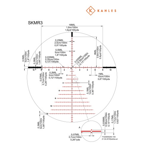 Прицел оптический KAHLES K 624i CCW 6-24x56 / SKMR3W-left