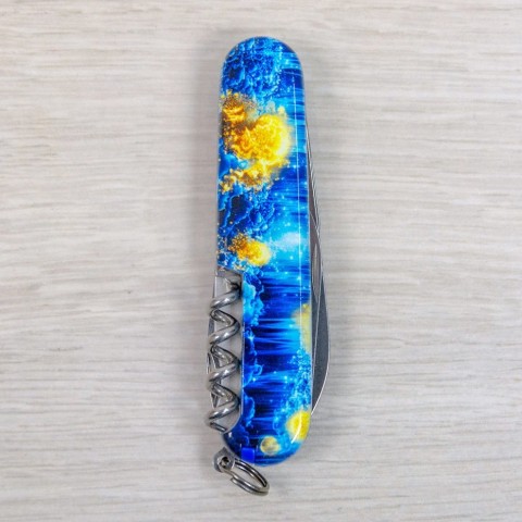 Складаний ніж Victorinox SPARTAN UKRAINE ДНК Українця 1.3603.3.T3270pw