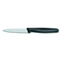 Ніж кухонний Victorinox Standart 8см, серрейтор, чорний