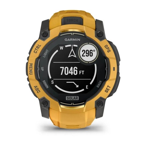 Смарт-годинник Garmin Instinct 3 (50 мм) сонячний спалах/сірий