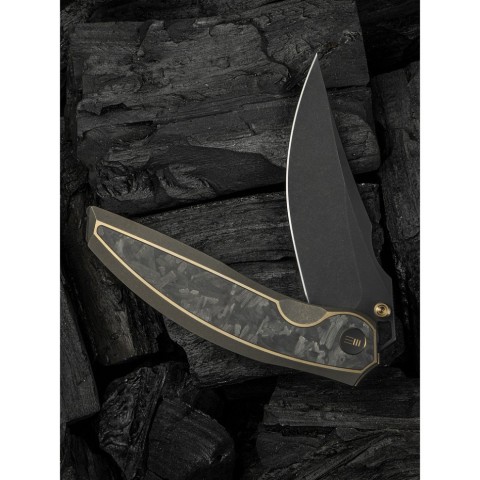 Ніж складаний мисливський Weknife Quinseris, (10,1 см) Bohler M390 / Titanium бронзовий