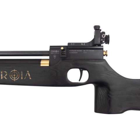 Пневматическая (PCP) винтовка Zbroia Biathlon 550/200 (черная)