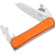 Нож многофункционал. Fox Vulpis Aluminium, 3 инструмента ц:orange