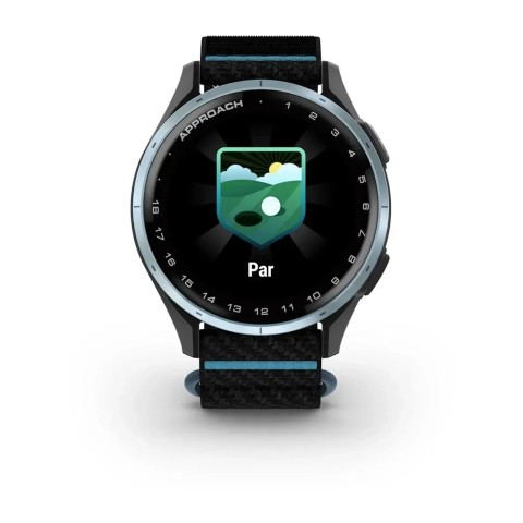 Смарт-годинник Garmin Approach J1 з чорно-блакитним ремінцем ComfortFit