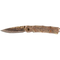 Нож Mcusta Shinra Take, 25th Anniversary brown