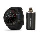 Смарт-часы Garmin Descent Mk3i (51 мм) карбоново-серые DLC титановые с черным силиконовым ремешком и Descent T2 Transceiver