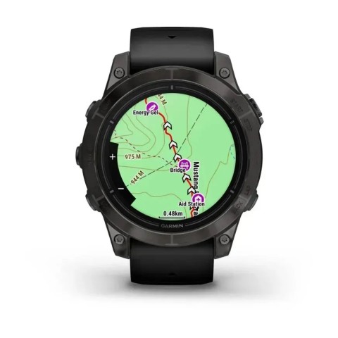 Смарт-часы Garmin epix Pro Gen 2 Sapphire Edition (47мм) карбоново-серые титановые DLC с черным ремешком