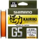 Шнур Shimano Kairiki G5 150m (Hi-Vis Orange) 0.18mm 9.2kg