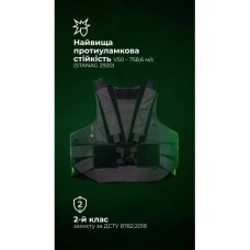 Легкий бронежилет "Сорочка" (S–XL | 2 клас | Чорний) ТМ Балістика