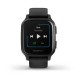 Смарт-годинник Garmin Venu Sq Music Edition чорний з сірим безелем