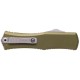 Нож Microtech Hera II Mini D/E Stonewash, полусеррейтор od green