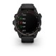 Смарт-годинник Garmin Descent Mk3i (43 мм) карбоново-сірий DLC титановий з чорним силіконовим ремінцем