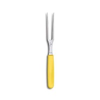 Кухонна виделка Victorinox Carving Flat 15см з жовт. ручкою