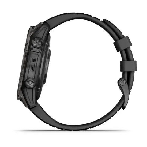 Смарт-часы Garmin epix Pro Gen 2 Sapphire Edition (47мм) карбоново-серые титановые DLC с черным ремешком