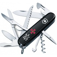 HUNTSMAN ARMY  91мм/15функ/черн /штоп/ножн/пила/крюк /Эмблема ВСУ + Трезубец ЗСУ