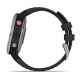 Смарт-часы Garmin fenix 6 Solar серебристые с черным ремешком