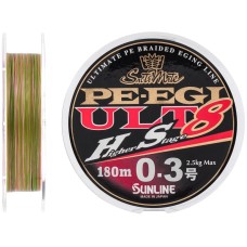 Шнур Sunline PE EGI ULT HS8 180m #0.3/0.090mm 2.5kg