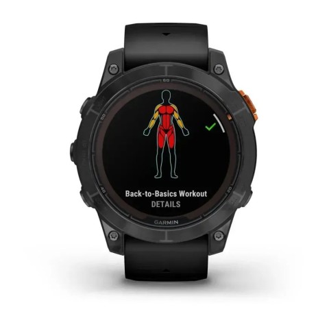 Смарт-годинник Garmin fenix 7 Pro Solar Edition сланцево-сірий з чорним ремінцем