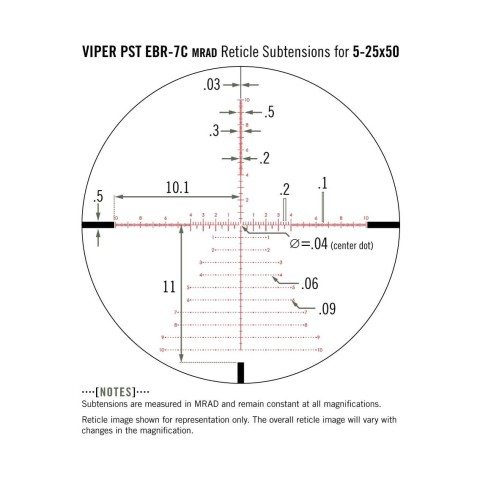 Приціл оптичний Vortex Viper PST Gen II 5-25x50 FFP EBR-7C MRAD (PST-5259)