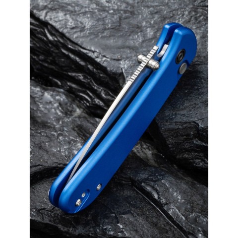 Ніж складаний кишеньковий Civivi Qubit, (7.6 см) 14C28N / Aluminum синій
