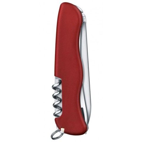 Складной нож Victorinox CHEESE MASTER 111мм/8функ/крас.мат /волн/lock/штоп/вилка