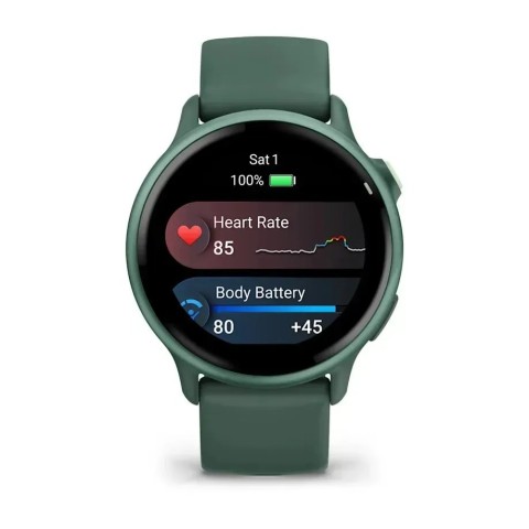 Смарт-годинник Garmin vivoactive 6 металік/яшмово-зелений