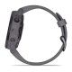 Смарт-часы Garmin fenix 6S Pro Solar Edition аметистово-стальные с серым замшевым ремешком
