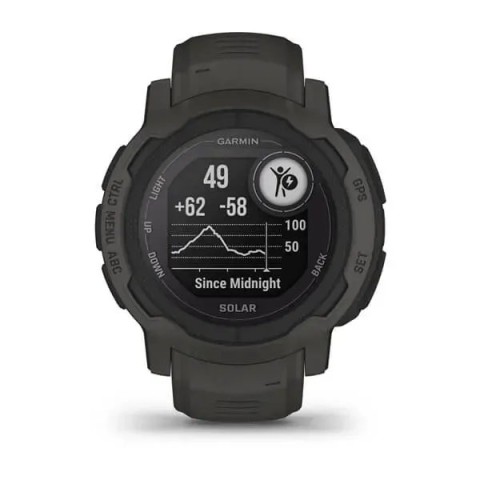 Смарт-годинник Garmin Instinct 2 Solar графітовий