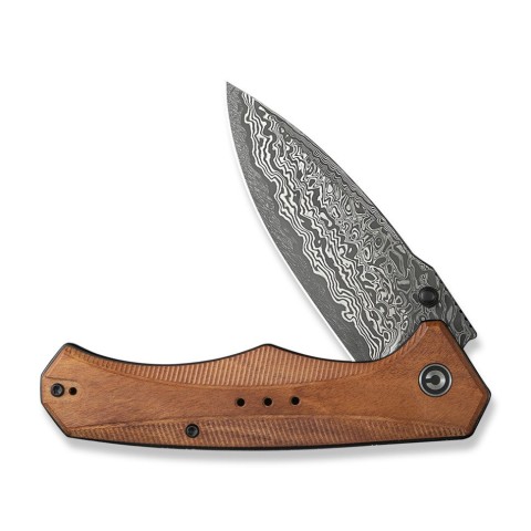Ніж складаний туристичний Civivi Photonix, (9.4 см) Damascus / Guibourtia Wood