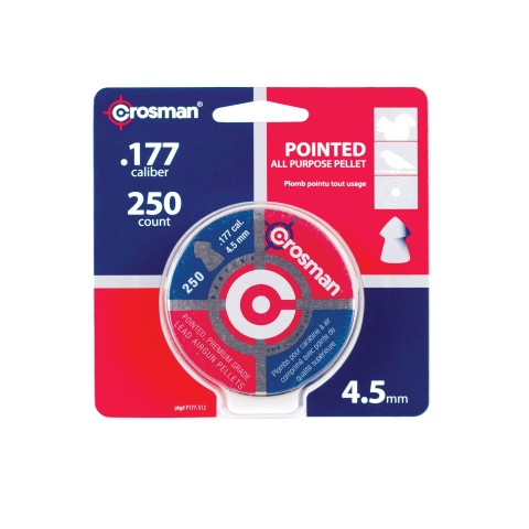 Кульки Crosman 0.45 г, кал.177(4.5 мм), 250 шт.