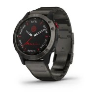 Смарт-годинник Garmin fenix 6 Pro Solar Edition титановий вуглецево-сірий DLC з титановим DLC ремінцем