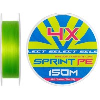 Шнур Select Sprint PE 4X Light Green 150m #0.15/0.04mm 5lb/2.3kg
