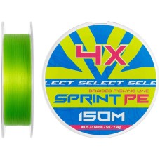 Шнур Select Sprint PE 4X Light Green 150m #0.15/0.04mm 5lb/2.3kg