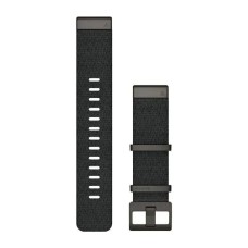 Ремінці для годинника Garmin QuickFit 22 нейлонові жаккардового плетіння, чорні