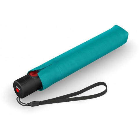 Парасоля Knirps U.200 Turquoise Black UV Coating Авто/Складана/6спиць /D97x26см