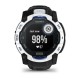 Смарт-годинник Garmin Instinct 3 (50 мм) Solar білий камінь/чорний/синя блискавка