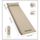 Матрац з подушкою ортопедичний одномісний  Naturehike CNK2450WS020, самонадувний, 200х63х10 см, бежевий