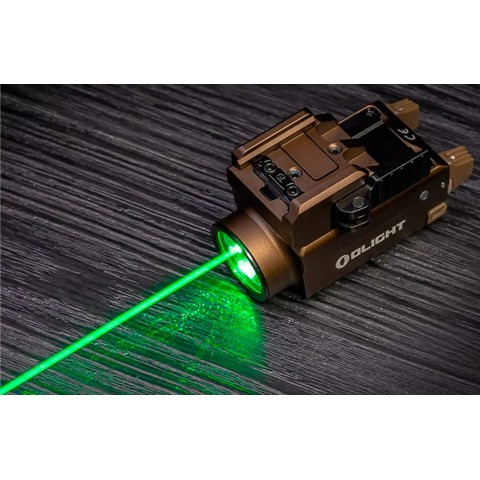 Фонарь с ЛЦУ Olight Baldr S Green Laser Desert Tan