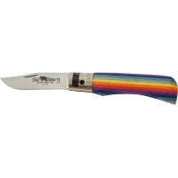 Нож Old Bear Rainbow XS, W1.4060 steel, wood handle, rainbow