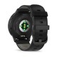 Смарт-годинник Garmin Venu 3 чорний зі сланцевим сталевим безелем і шкіряним ремінцем