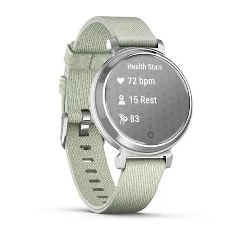 Смарт-часы Garmin Lily 2 Classic серебристые с шалфейно-серым нейлоновым ремешком