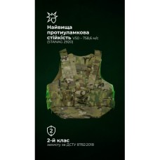 Легкий бронежилет "Сорочка" (S–XL | 2 клас | Мультикам) ТМ Балістика
