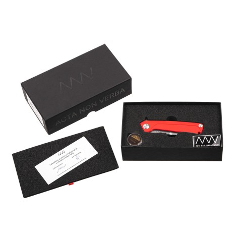 Ніж Acta Non Verba Z100 Mk.II,  liner lock, червоний
